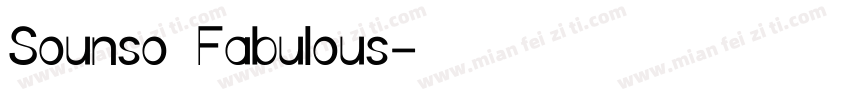 Sounso Fabulous字体转换